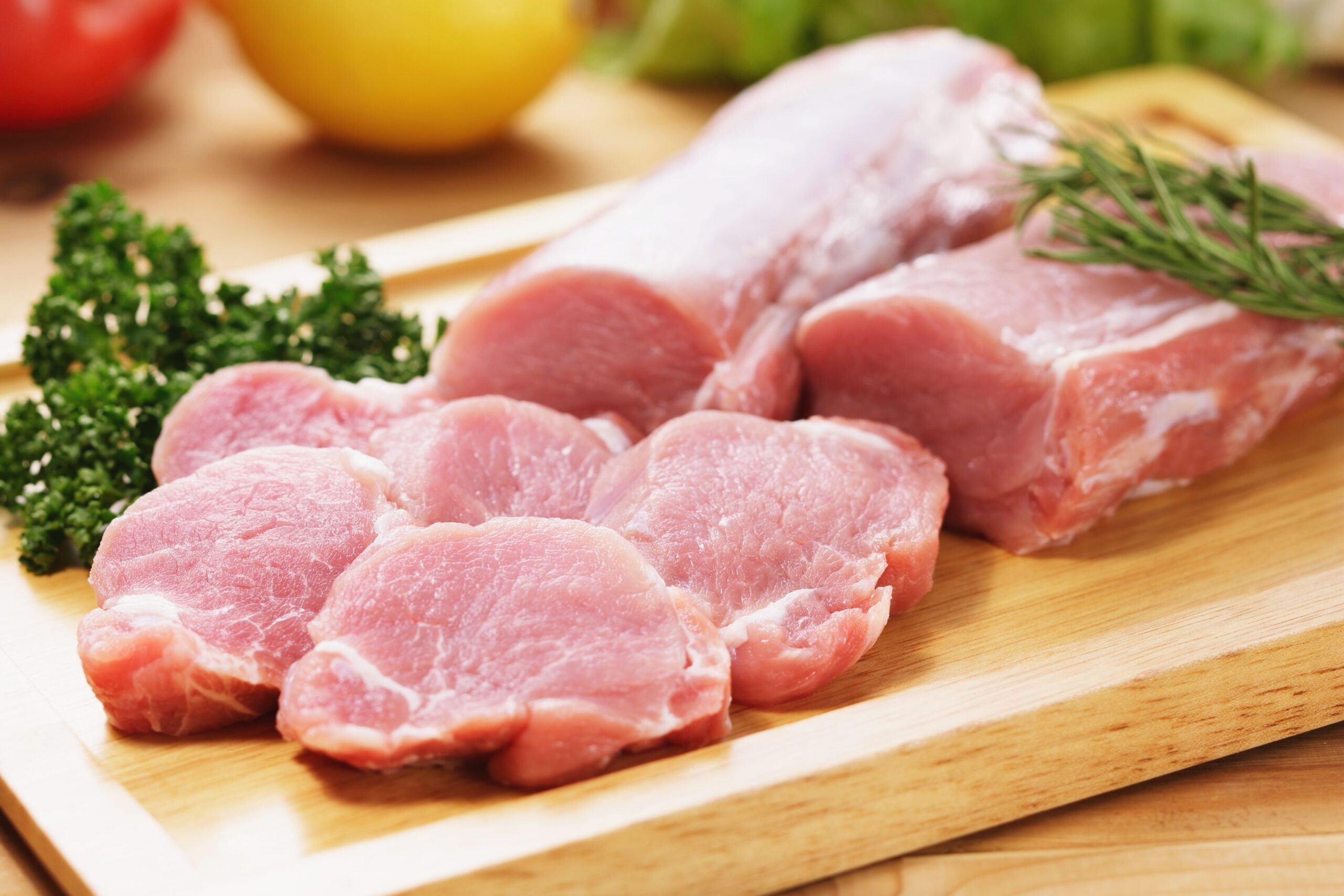 _Pork Myths - pork meat on a board with persil